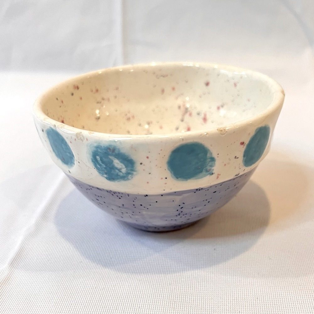 HANDMADE | ceramic hand painted studio pottery bowl